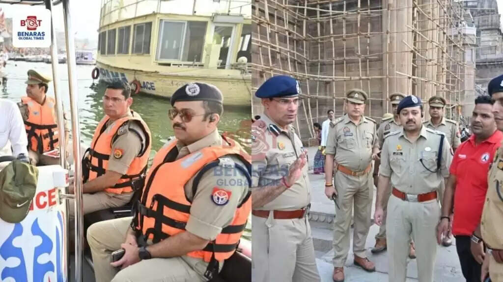Varanasi: गंगा दशहरा पर सुरक्षा व्यवस्था का जायजा लेने घाटों पर उतरे अपर पुलिस आयुक्त शिवहरी मीना, बोट से किया निरीक्षण