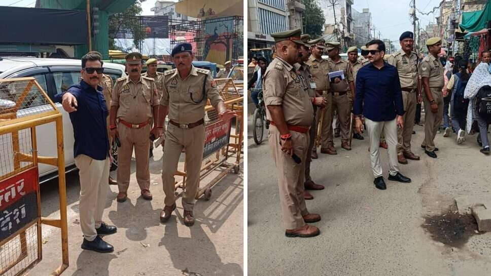 Police Commissioner ने पांडेयपुर चौराहे का निरीक्षण कर दिए आवश्यक दिशा-निर्देश
