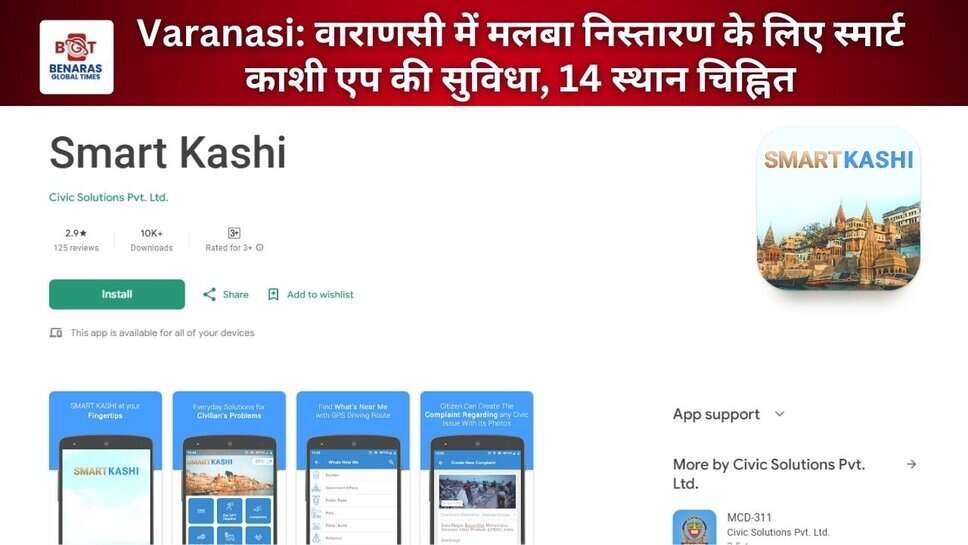 Varanasi: वाराणसी में मलबा निस्तारण के लिए स्मार्ट काशी एप की सुविधा, 14 स्थान चिह्नित