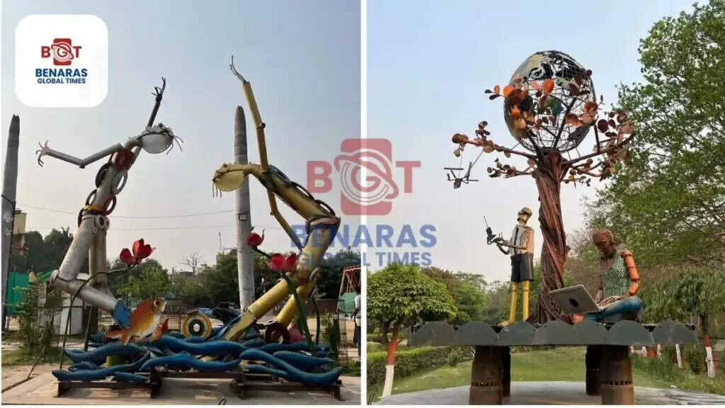 Scrap Artifacts : वाराणसी के चौक-चौराहों पर उभर रही है कला की चमक, विरासत से जुड़ रही है पहचान
