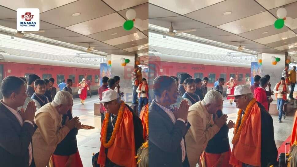 काशी तमिल संगमम 3.0: बनारस पहुंचने पर तमिलनाडु से आए प्रतिनिधियों का भव्य स्वागत