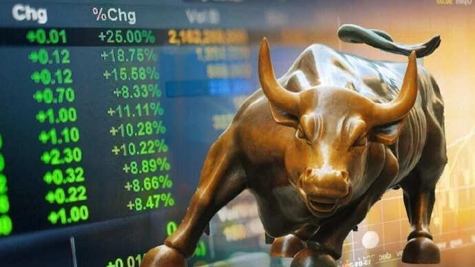Stock Market : लगातार पांचवें दिन तेजी, सेंसेक्स 557 अंक उछला, निफ्टी 23,350 पर बंद