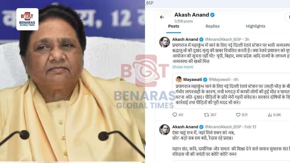 मायावती के तीन फैसलों ने बसपा में मचाई हलचल, आकाश आनंद पर उठे सवाल