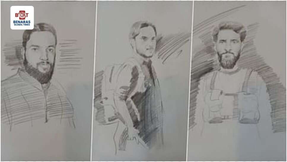 Pahalgam Terror Attack: 2 स्थानीय और 2 पाकिस्तानी आतंकी शामिल, 3 संदिग्धों के स्केच जारी