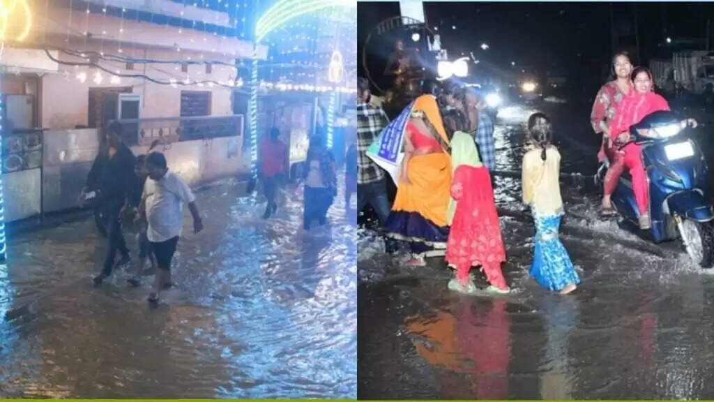 Varanasi: दुर्गा अष्टमी पर बारिश का कहर, वाराणसी में जलमग्न सड़कें, पंडालों में कीचड़