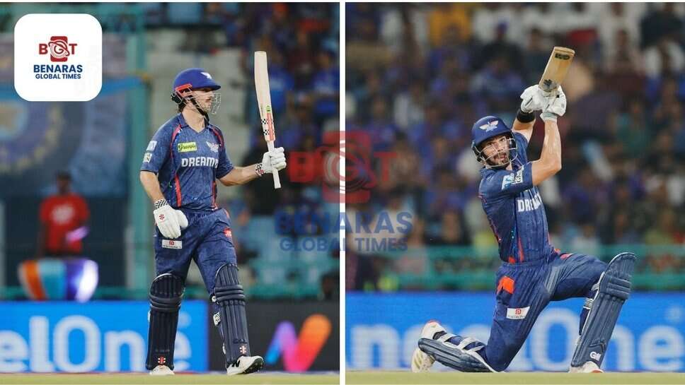 LSG vs MI: मिचेल मार्श और एडेन मार्करम की विस्फोटक बल्लेबाजी, LSG ने मुंबई को दिया 204 रनों का विशाल लक्ष्य