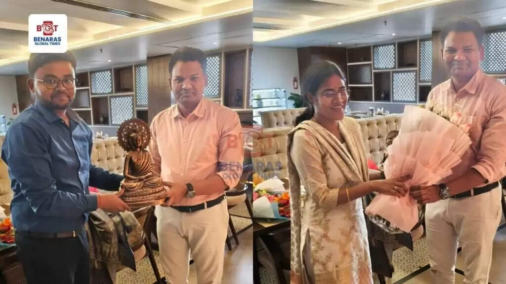 Varanasi Nagar Nigam: पूर्व अपर आयुक्त दुष्यन्त मौर्य का विदाई कार्यक्रम, नगर आयुक्त ने किया सम्मानित