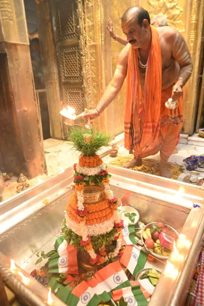 Kashi Vishwanath: 79वें स्वतंत्रता दिवस पर काशी विश्वनाथ का तिरंगा श्रृंगार, भक्त हुए भावविभोर
