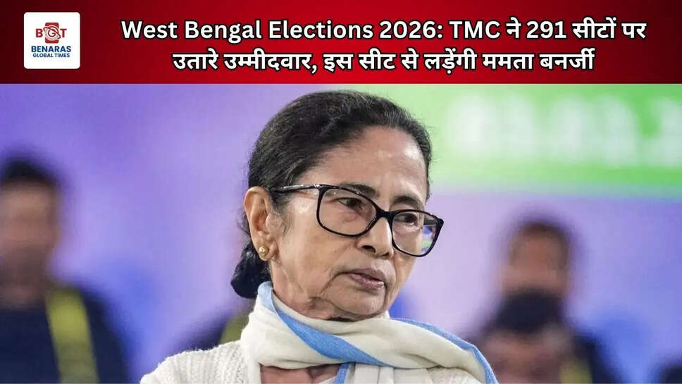 West Bengal Elections 2026: TMC ने 291 सीटों पर उतारे उम्मीदवार, इस सीट से लड़ेंगी ममता बनर्जी