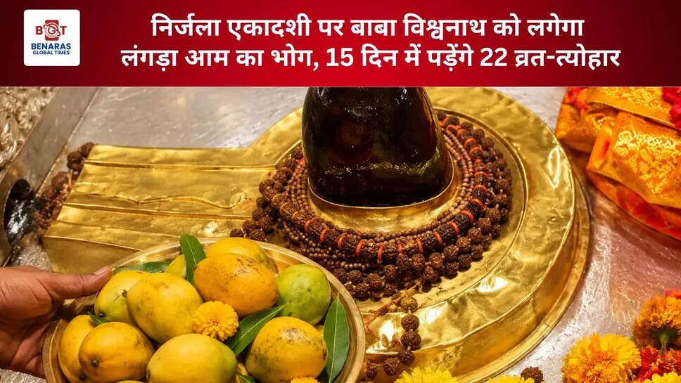  निर्जला एकादशी पर बाबा विश्वनाथ को लगेगा लंगड़ा आम का भोग, 15 दिन में पड़ेंगे 22 व्रत-त्योहार