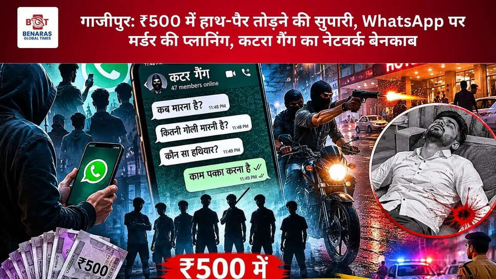  गाजीपुर: ₹500 में हाथ-पैर तोड़ने की सुपारी, WhatsApp पर मर्डर की प्लानिंग, कटरा गैंग का नेटवर्क बेनकाब