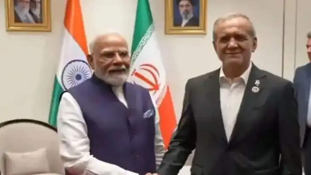 PM Modi-Pezeshkian Meeting