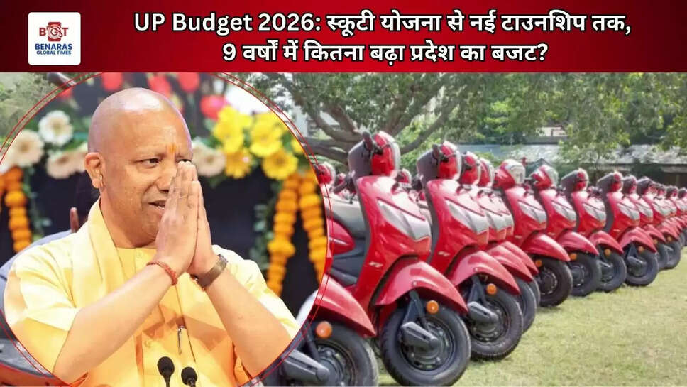  UP Budget 2026: स्कूटी योजना से नई टाउनशिप तक, 9 वर्षों में कितना बढ़ा प्रदेश का बजट?