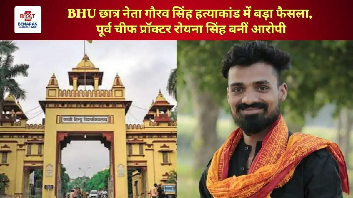  BHU छात्र नेता गौरव सिंह हत्याकांड में बड़ा फैसला, पूर्व चीफ प्रॉक्टर रोयना सिंह बनीं आरोपी
