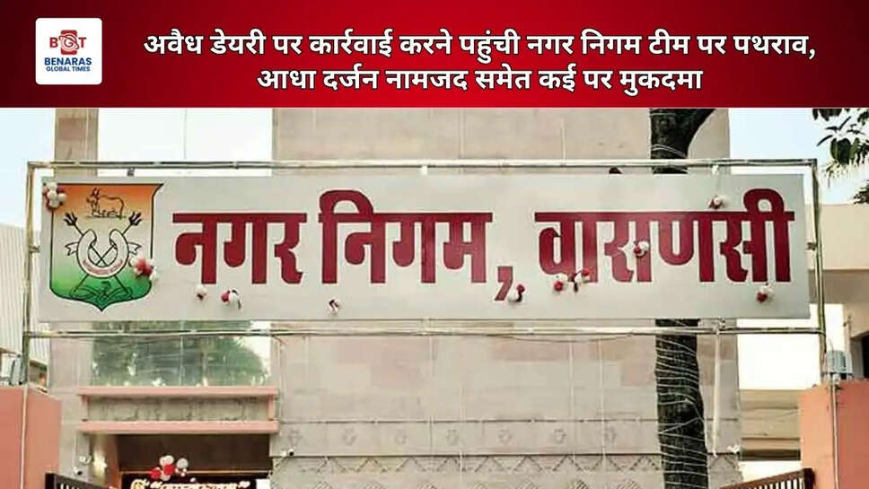  अवैध डेयरी पर कार्रवाई करने पहुंची नगर निगम टीम पर पथराव, आधा दर्जन नामजद समेत कई पर मुकदमा