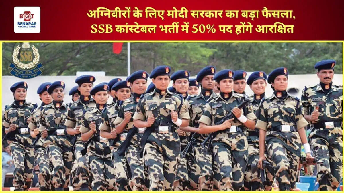  अग्निवीरों के लिए मोदी सरकार का बड़ा फैसला, SSB कांस्टेबल भर्ती में 50% पद होंगे आरक्षित