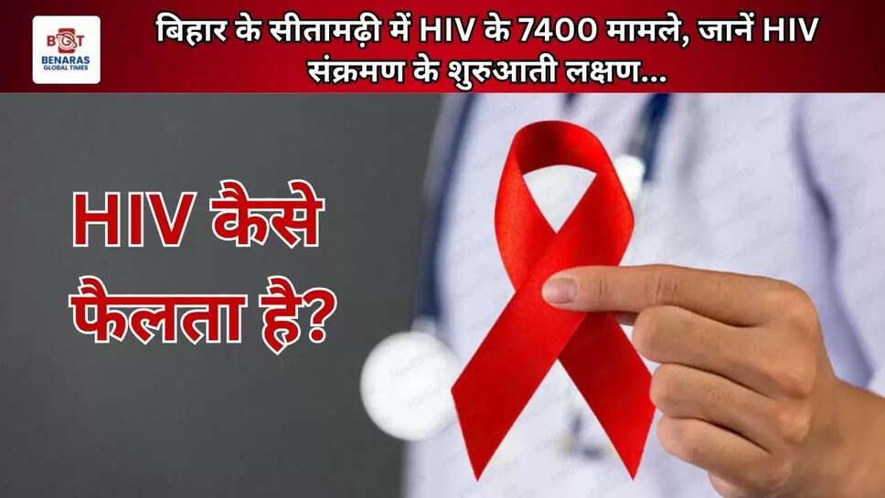 बिहार के सीतामढ़ी में HIV के 7400 मामले, जानें HIV संक्रमण के शुरुआती लक्षण...