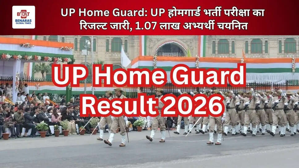  UP Home Guard: UP होमगार्ड भर्ती परीक्षा का रिजल्ट जारी, 1.07 लाख अभ्यर्थी चयनित