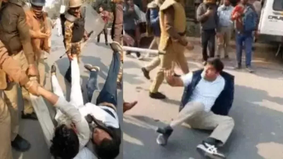 वाराणसी में कांग्रेस-NSUI का बवाल