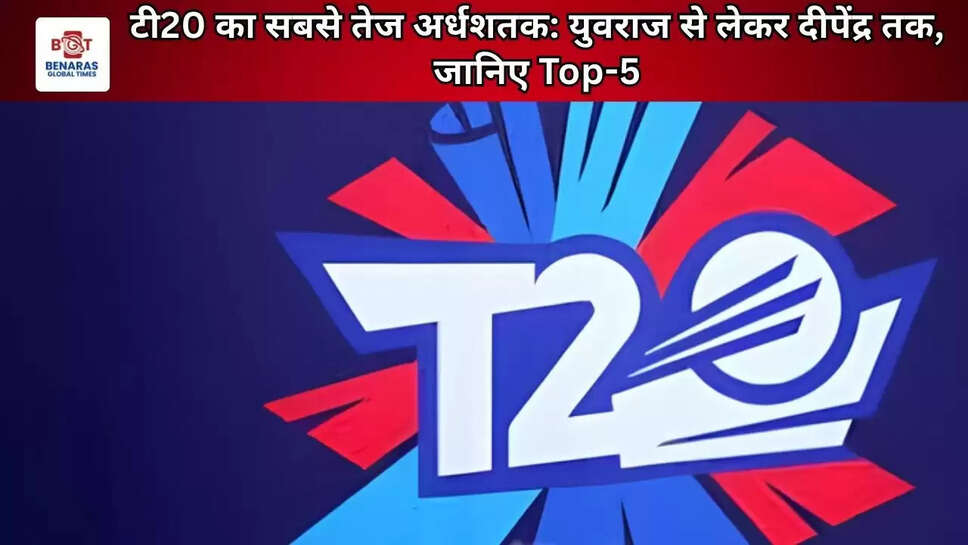 टी20 का सबसे तेज अर्धशतक: युवराज से लेकर दीपेंद्र तक, जानिए Top-5