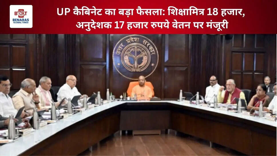 UP कैबिनेट का बड़ा फैसला: शिक्षामित्र 18 हजार, अनुदेशक 17 हजार रुपये वेतन पर मंजूरी