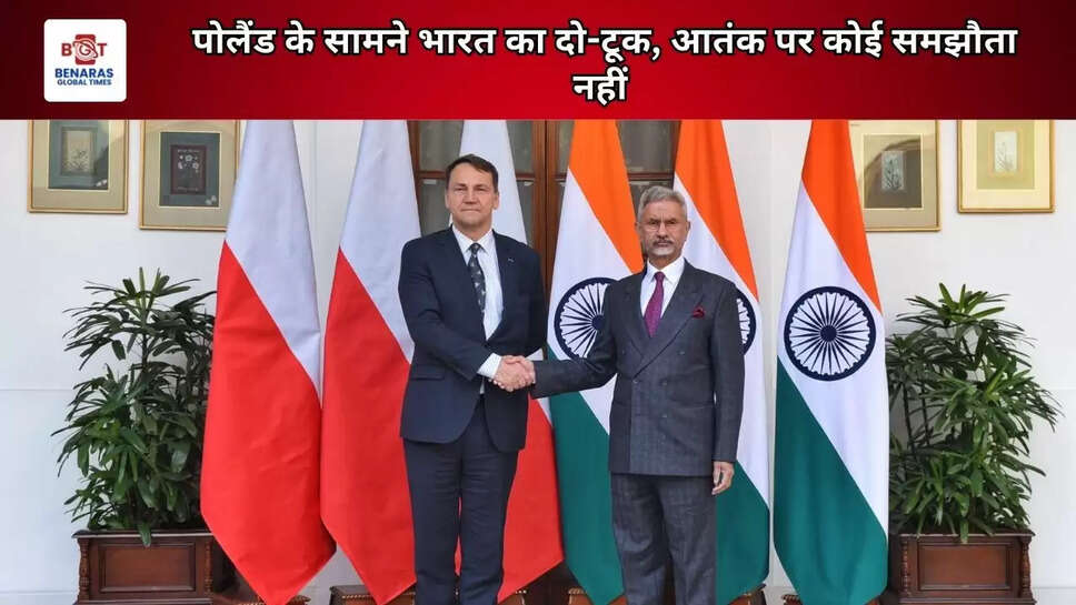 पोलैंड के सामने भारत का दो-टूक, आतंक पर कोई समझौता नहीं