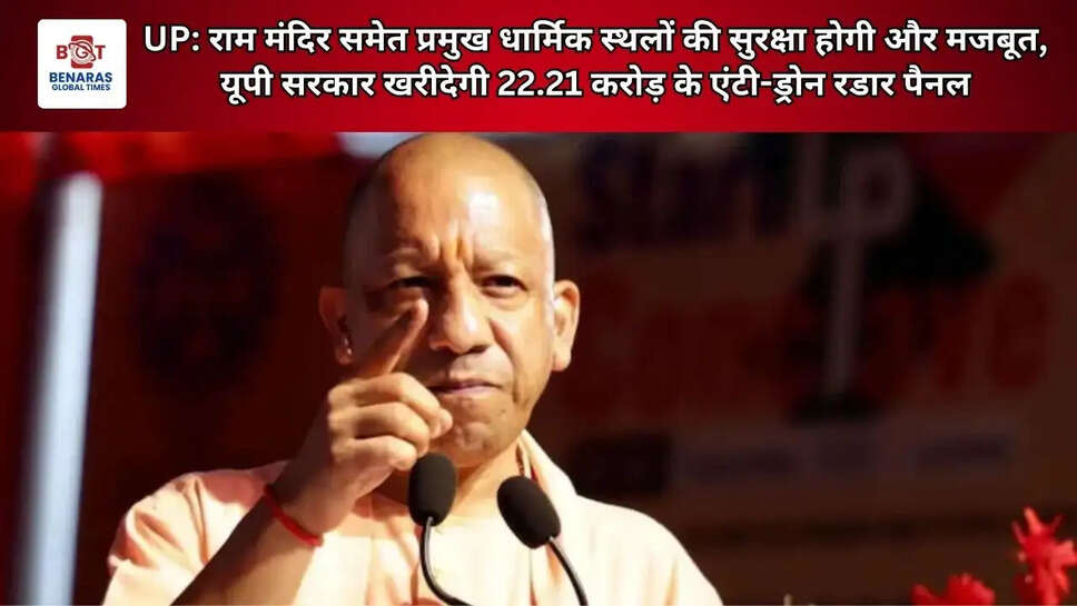 UP: राम मंदिर समेत प्रमुख धार्मिक स्थलों की सुरक्षा होगी और मजबूत, यूपी सरकार खरीदेगी 22.21 करोड़ के एंटी-ड्रोन रडार पैनल