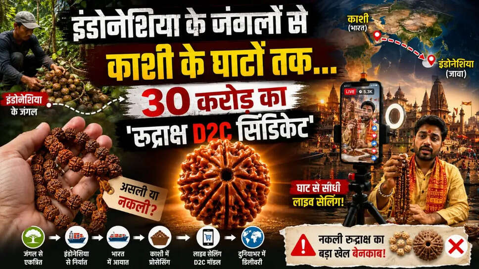 सावन 2026 स्पेशल: इंडोनेशिया के जंगलों से काशी के घाटों तक... 30 करोड़ का 'रुद्राक्ष D2C सिंडिकेट'