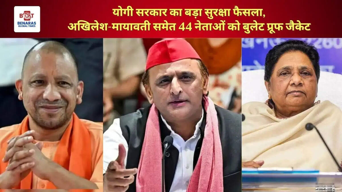  योगी सरकार का बड़ा सुरक्षा फैसला, अखिलेश-मायावती समेत 44 नेताओं को बुलेट प्रूफ जैकेट