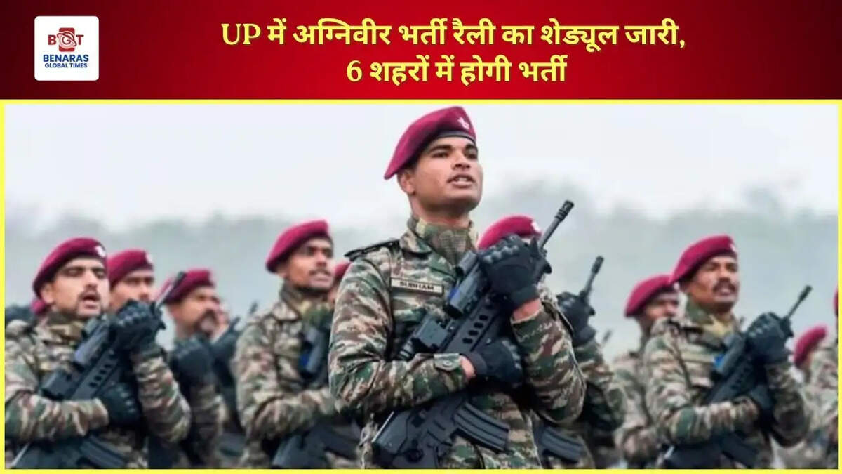  UP में अग्निवीर भर्ती रैली का शेड्यूल जारी, 6 शहरों में होगी भर्ती