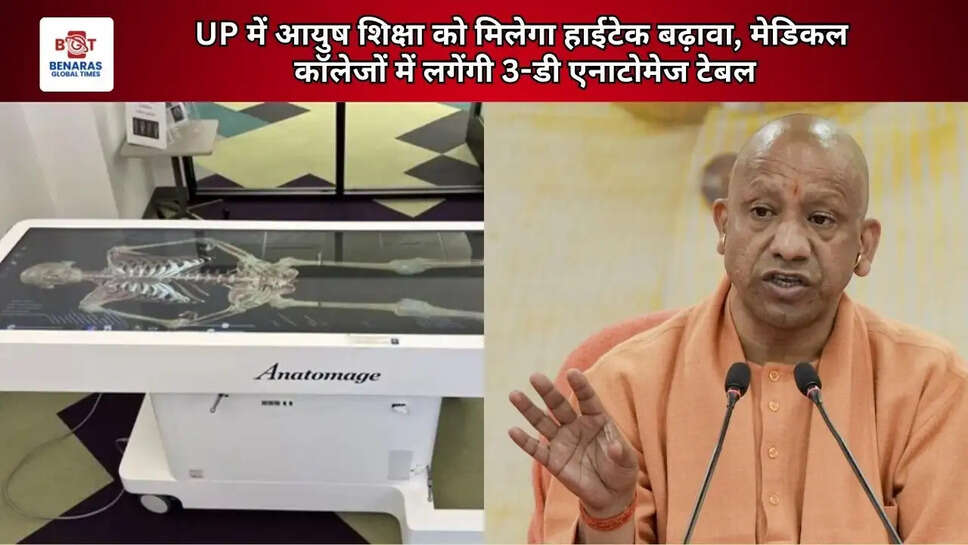  UP में आयुष शिक्षा को मिलेगा हाईटेक बढ़ावा, मेडिकल कॉलेजों में लगेंगी 3-डी एनाटोमेज टेबल
