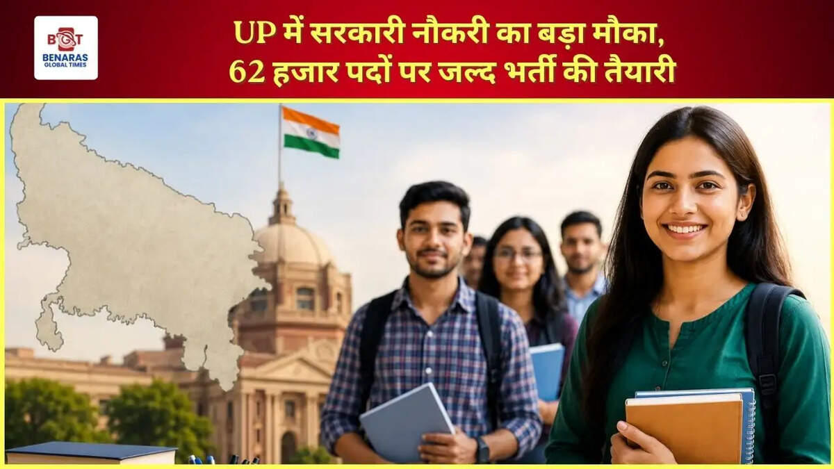  UP में सरकारी नौकरी का बड़ा मौका, 62 हजार पदों पर जल्द भर्ती की तैयारी