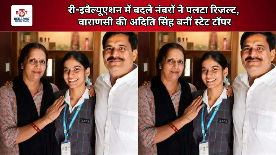 री-इवैल्यूएशन में बदले नंबरों ने पलटा रिजल्ट, वाराणसी की अदिति सिंह बनीं स्टेट टॉपर