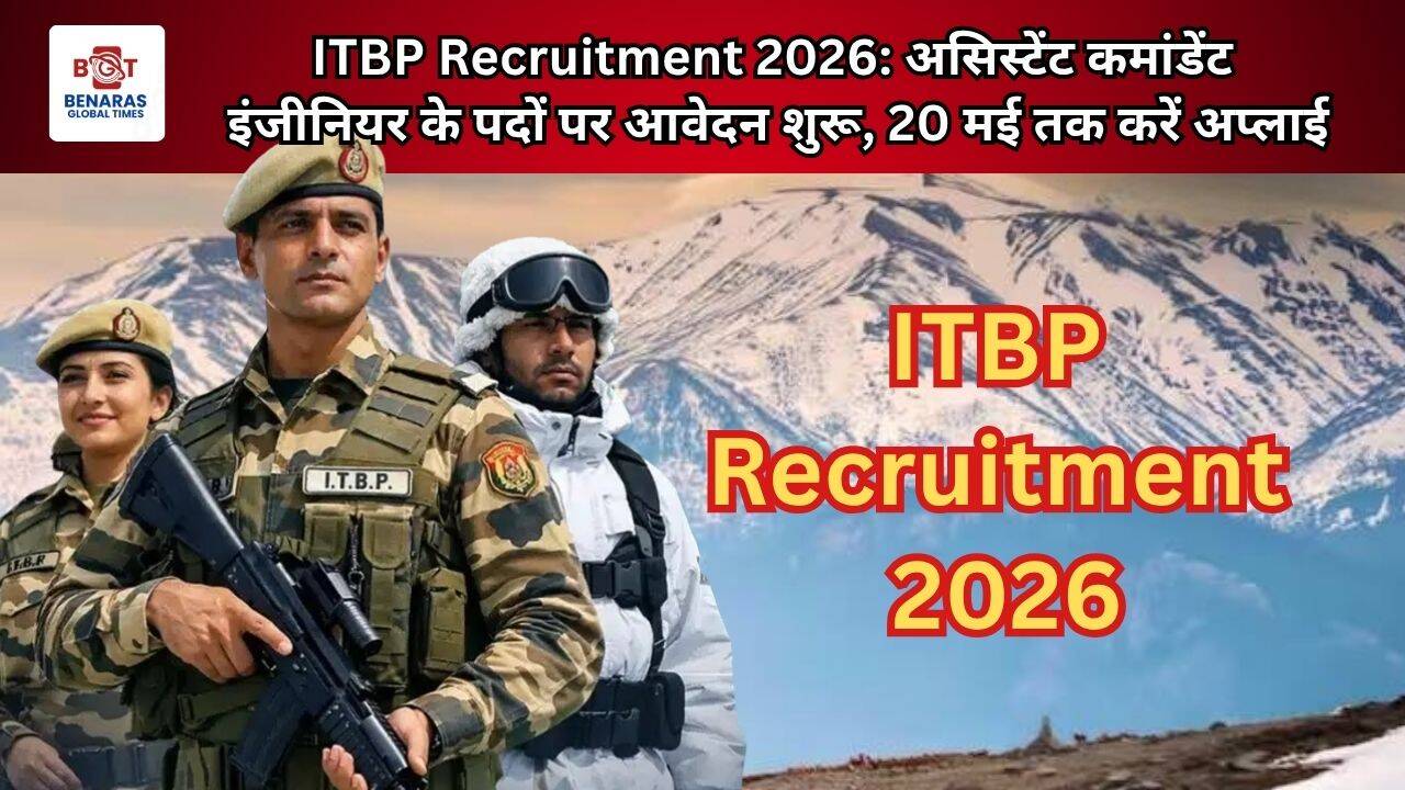 ITBP Recruitment 2026: असिस्टेंट कमांडेंट इंजीनियर के पदों पर आवेदन ...