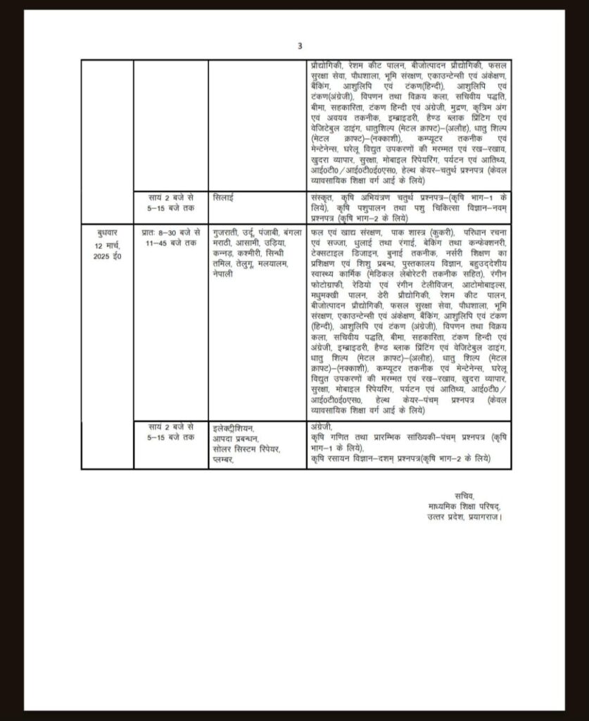 UP Board Exam Date 2025: यूपी बोर्ड की 10वीं और 12वीं की परीक्षा की तारीखें घोषित, यहां देखें पूरा शेड्यूल UP Board Exam Date 2025: यूपी बोर्ड की 10वीं और 12वीं की परीक्षा की तारीखें घोषित, यहां देखें पूरा शेड्यूल