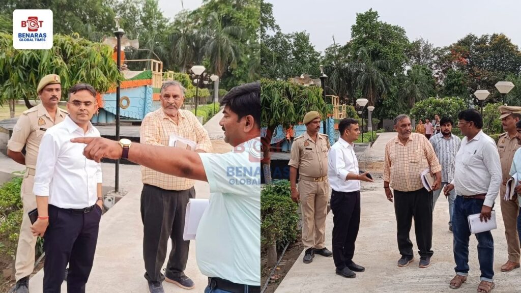 Varanasi DM : जिलाधिकारी ने किया संत गुरु रविदास पार्क के निर्माण कार्यों का निरीक्षण, गुणवत्ता के साथ शीघ्र पूरा करने के निर्देश Varanasi DM