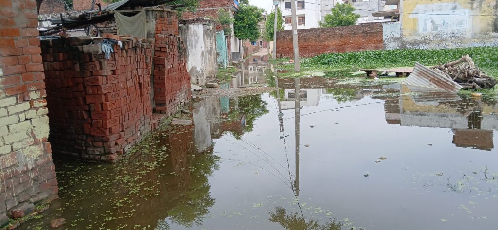 Nagar Nigam : सीर गोवर्धनपुर वार्ड नंबर 23 में नगर निगम की लापरवाही से जनता त्रस्त, जलभराव से बदतर हालात Nagar Nigam