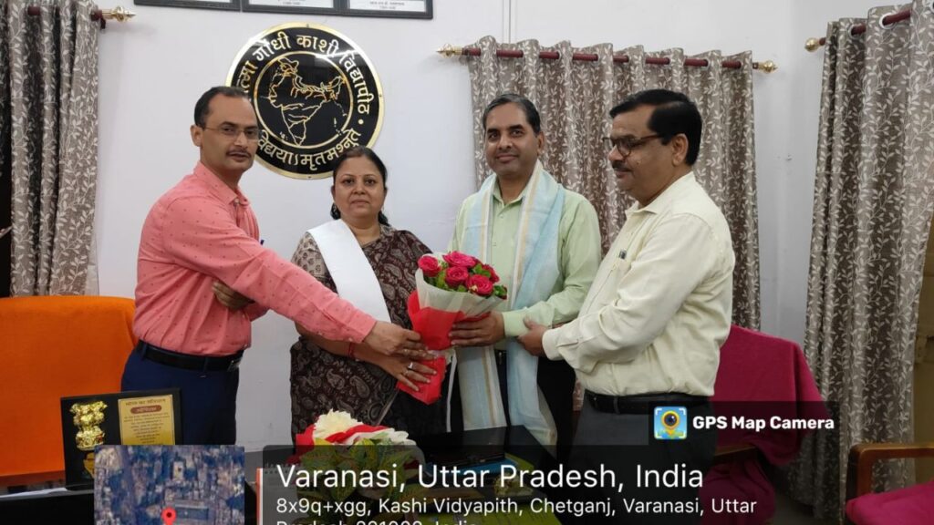 काशी विद्यापीठ : Prof. Nandini Singh ने संभाला दर्शनशास्त्र विभागाध्यक्ष का कार्यभार Prof. Nandini Singh
